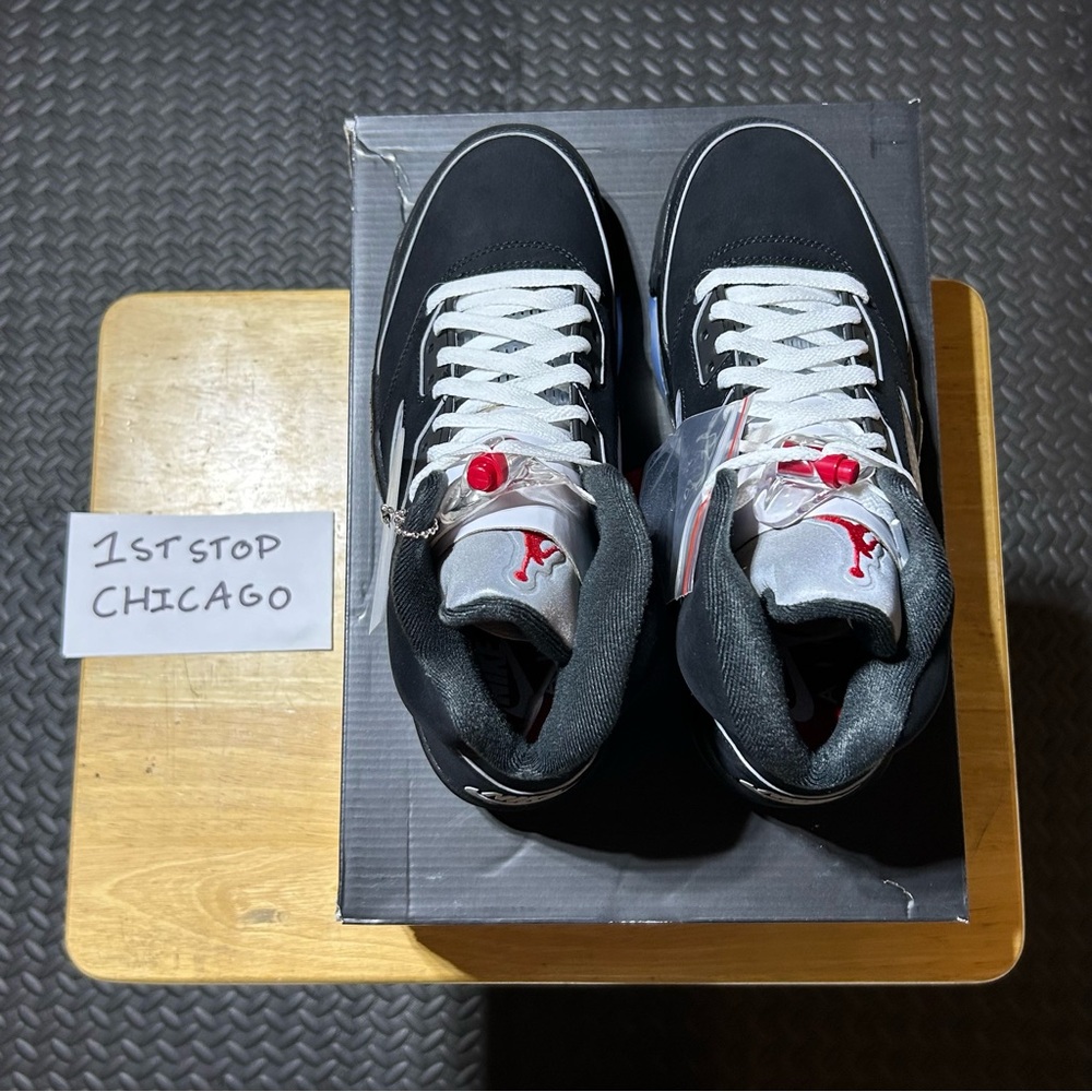 Air Jordan 5 Retro OG Black Metallic Reimagined HF3975-001 2025 Men’s 8.5 NEW - Picture 4 of 8